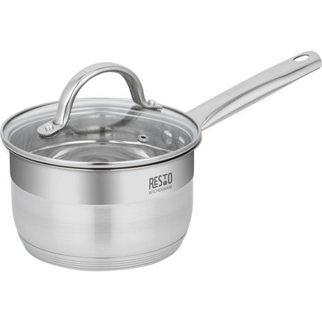Resto Stielkasserolle 1,9 l (silber, Edelstahl, Induktion, spülmaschinenfest) (1/5)