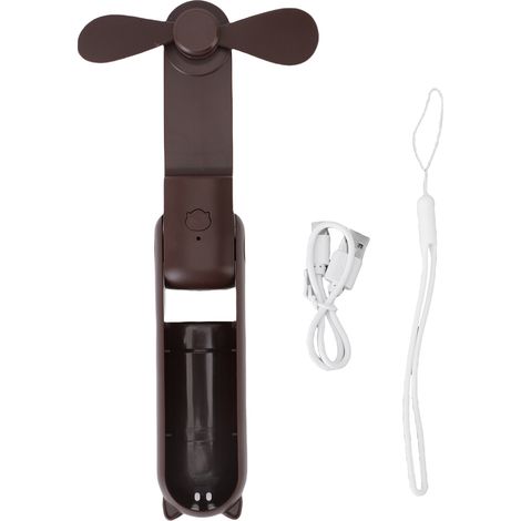 Ventilador de Mano Plegable con Batería 2000mAh, 3 Velocidades y Funcionamiento Silencioso – Ideal para Viajes, Oficina y Exteriores (1/5)