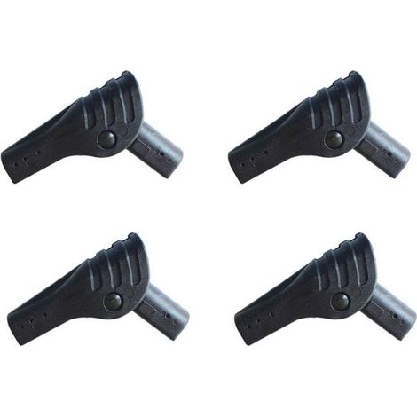 Set di 4 connettori pieghevoli per tenda, kit di riparazione per accessori da campeggio, connettori portatili in plastica per pali da tenda, kit di riparazione fai da te (1/5)