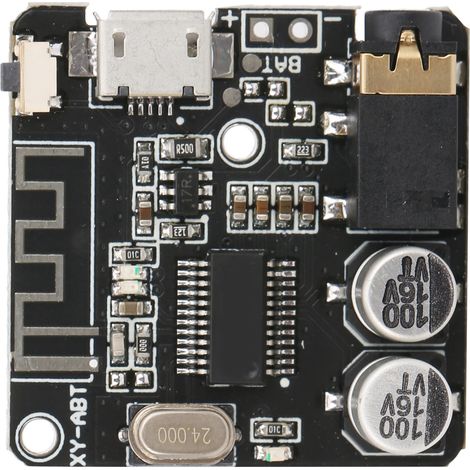 DIY Bluetooth 5.0 Stereo-Audio-Empfängermodul, drahtlose Empfängerplatine für Verstärker, Elektronikbausatz, kompatibel mit Lautsprechern, 2 Kanäle, HiFi-Qualität, 5V-Netzteil, für den Heimgebrauch. (1/5)