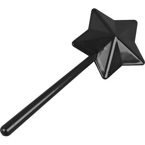 Distributeur de sel et de poivre en forme de baguette, en plastique, mignon et pratique, en forme de pentagramme, noir (1/5)
