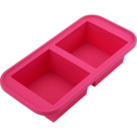 moldes para congelar, de silicona con tapa, resistentes al calor hasta 210 °C, graduados de 250 ml a 500 ml, para sopas y caldos (T3: Nuevos productos para agosto)
