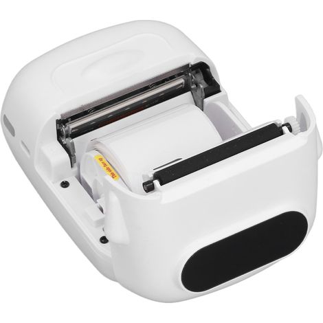 Imprimante d'étiquettes thermique Bluetooth, impression 203 dpi, imprimante thermique portable rechargeable avec 1 rouleau de papier (1/5)