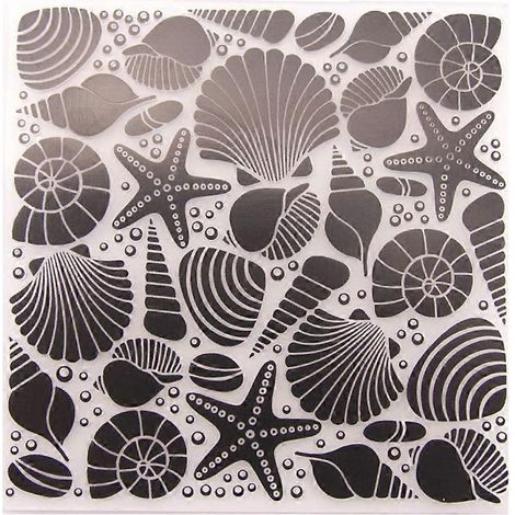 Pochoir à Relief Étoile de Mer pour Album Photo et Scrapbooking Cadeau (1/4)