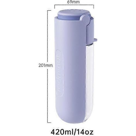 Gourde portable pliable pour chien, violette (1/5)
