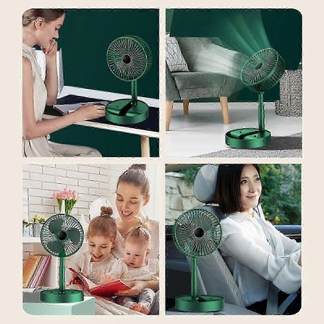 Ventilateur sur pied silencieux idéal pour les chambres d'étudiants avec 3 vitesses - Électrique - Noir (1/3)