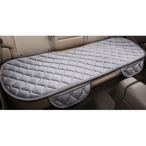 gris Universel de Voiture Banquette arrière Protection Intérieur Coussin Pad Tapis antidérapant Anti-Rayures en Peluche arrière