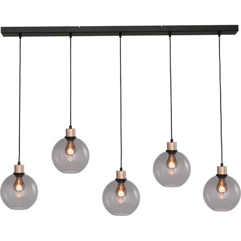 Lampe suspendue Lazise 5x Ø 20cm doré - 2641-05-02-130-5-20 (1/3)
