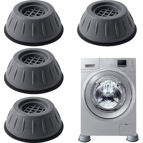 Grande promotion Amortisseurs pour machine à laver, lot de 4 tapis anti-vibrations pour machine à laver (1/4)