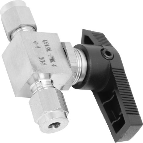 Robinet pointeau inox 304 à haute pression pour régulation débit eau gaz liquide SS-44S6Ф4 (1/5)