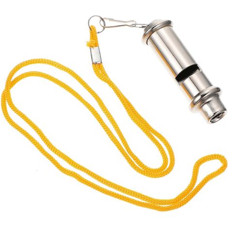 Sifflet d'entraînement pour perroquets en acier inoxydable, sifflet portable à queue de pigeon (argenté) (1/5)