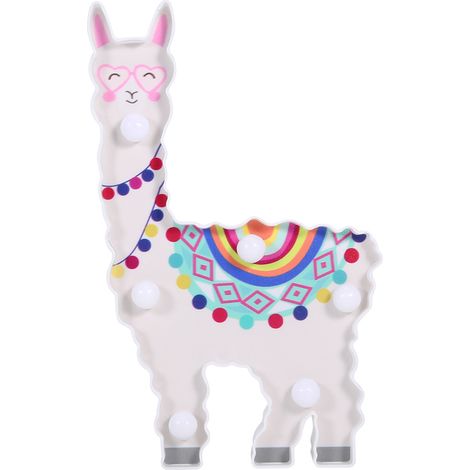 6 LED a forma di animale carino, lampada notturna a batteria, da tavolo, decorazione per feste di Natale