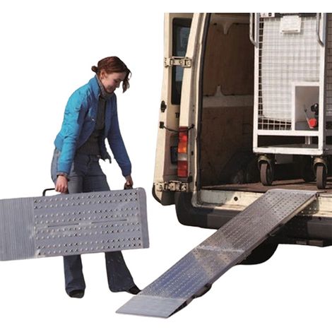 Klappbare Verladerampe 2045 mm – Überfahrhöhe 320–560 mm – Max. Traglast 510 kg – Stückpreis - AOS-F-200-2045