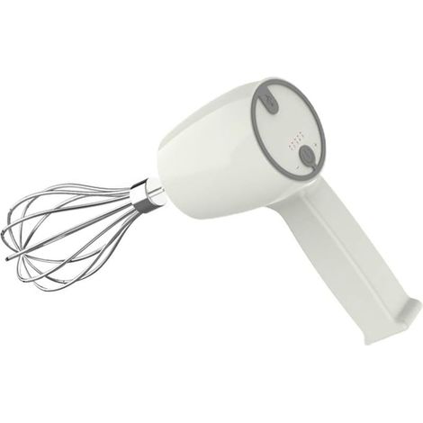 Batteur électrique en acier inoxydable - Fouet de cuisine rechargeable - Mélangeur à lait pour battre facilement la crème aux œufs et les gâteaux à biscuits. (1/4)