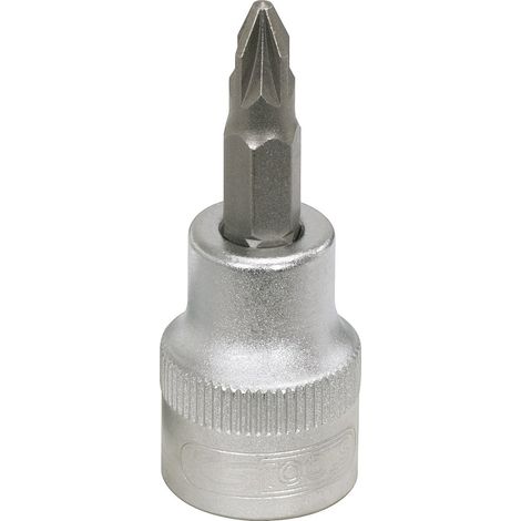 Douille tournevis 3/8" PZ2 CHROMEmat