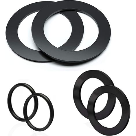 6-teiliges 25076RP-Unterlegscheiben- und Ring-Set für 1-1/2-Zoll-Anschlüsse, Gummi-O-Ring-Unterlegscheiben für Intex-Pool-Kolbenventile und Intex-Ersatzfilter mit großer Dichtung – 10745, 10262 und 10 (1/5)
