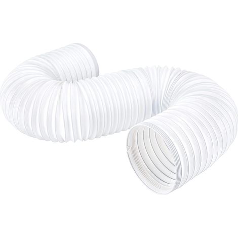 Tuyau d'évacuation d'air conditionné mobile 5M, flexible de drainage résistant à la chaleur et à la corrosion, compatible climatiseur, déshumidificateur, sèche-linge (1/5)