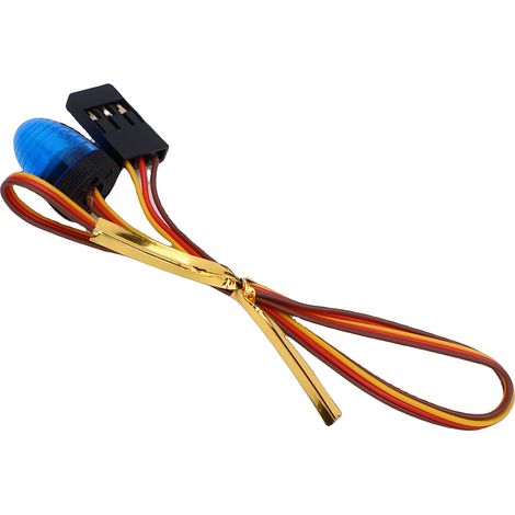 Lampe d'alarme LED clignotante rotative pour voiture télécommandée (bleue) (1/5)