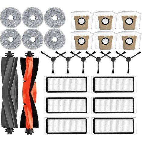 Pour Dreame Bot L20 Ultra / L20 Ultra Pièces de rechange et accessoires : Brosse latérale rotative, Filtre HEPA, Lingette de nettoyage, Sac à poussière (1/5)