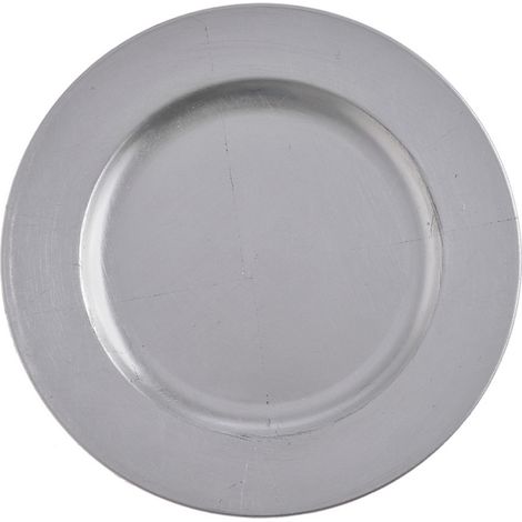 Placa decorativa de plexiglás de 22 cm, color plata  P0001-22SLV