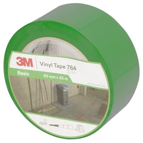 Cinta de vinilo 764 verde 50 mm x 33 m 3M 7100260280
