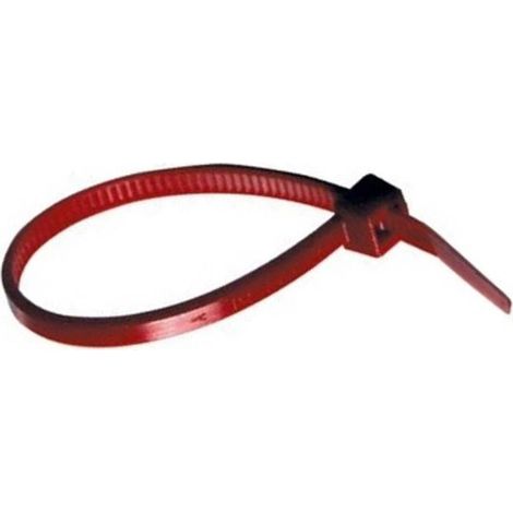 brida nylon rojo index bolsa 100unds med.brida 2.5-100mm (caja 100)