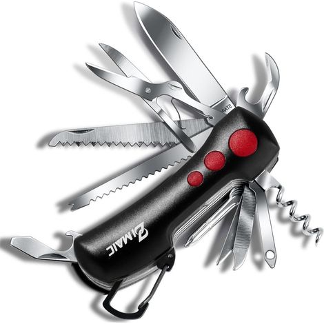 Multitool Taschenmesser 15 Funktionen Edelstahl wasserdicht für Camping Outdoor Notfälle (1/5)