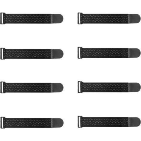 Sangles Elastiques avec Anti-dérapantes 30x 5cm(8 Pièces), Attache Cable Scratch Multi-Usages pour Vélo, Protection de Pantalons, Bagages, Tapis de Yoga, Camping, Tuyaux, Câbles (1/4)