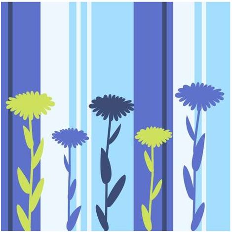Tovaglioli in Carta Velina - Fantasia Blu - 33x33 cm