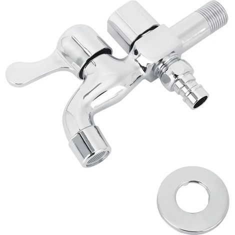 Robinet double usage G1/2 pouce pour lave-linge et salle de bain (1/5)