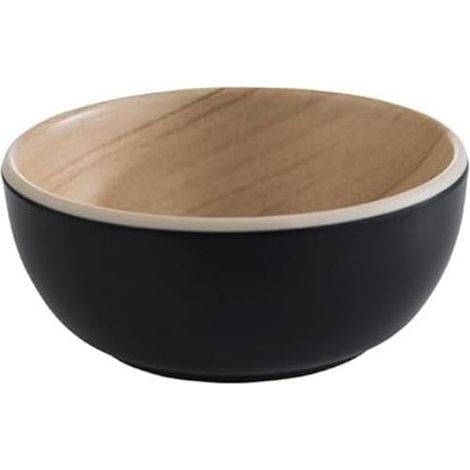 Bol en mélamine Beige/noir 8,5 cm x 3,5 cm