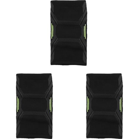 Adecuado para rodilleras transpirables de baloncesto/fútbol/deportes 3x, rodilleras de voleibol de alta elasticidad, soporte de rodilla, protección de rodilla, M