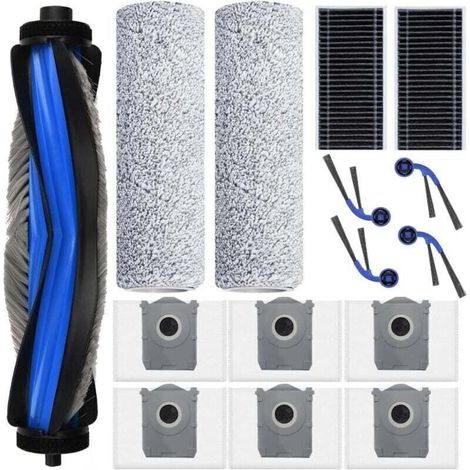 Accessories for Ecovacs Deebot T80 Omni: 1 main brush, 6 dust bags, 2 cleaning cloths, 2 filters, 4 side brushes, spare parts for the robot vacuum cleaner--DTEKGAZ
