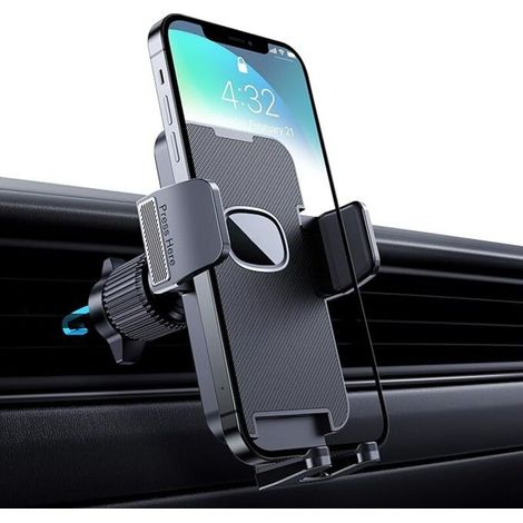 Support de téléphone portable pour voiture, support de téléphone portable rotatif à 360 degrés, adapté à la sortie d'air de voiture, GPS, adapté aux smartphones iPhone Android (noir) (1/5)