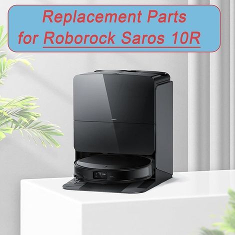 FOREHILL Ersatzteile für Roborock Saros 10R/ Qrevo CurvX Staubsauger, Teile mit 1 Hauptbürste, 4 Staubbeuteln, 4 Seitenbürsten, 4 HEPA-Filtern, 6 Wischpads (1/5)