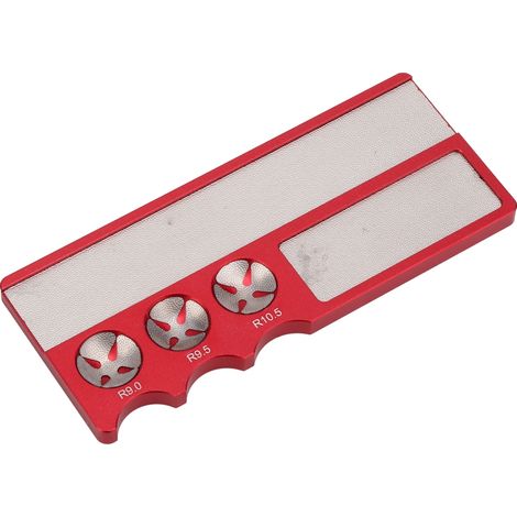 Outil multifonction pour queue de billard/snooker : affûtage et réparation des embouts (rouge). (1/5)