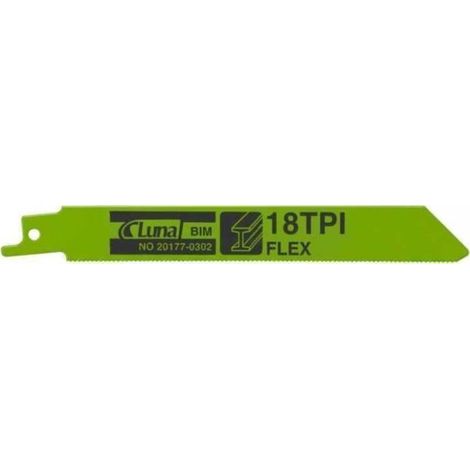 Lames de scie sabre bimétallique, flexibles, pour métal 230x19x0,9 18T(50)