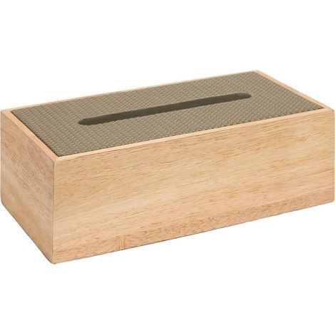 Bonie-Taschentuchbox 14 x 27 cm, khakigrün - Atmosphera créateur d'intérieur (1/3)