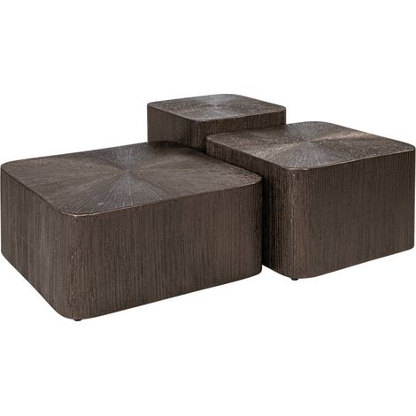Tables basses gigognes brunes par trois - Brunzae (1/5)
