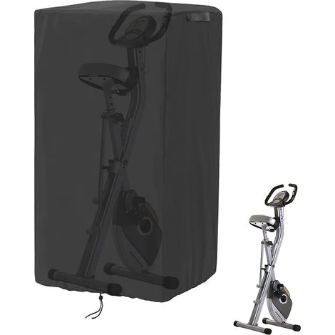 Housse de vélo d'appartement pliable pour usage domestique, imperméable à l'eau et à la poussière pour équipement de fitness en intérieur6345135cm
