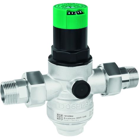 Resideo Reductor de presión D06FI con indicador de ajuste, acero inoxidable, A, R3/4, D06FI-3/4A