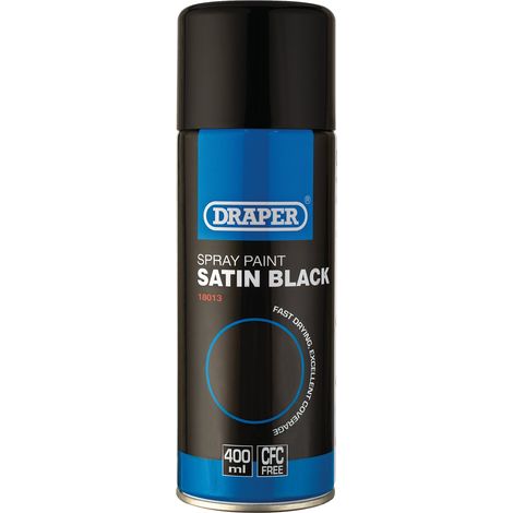 Draper 18013 Satin Spray Paint, 400ml, Black (1/5)
