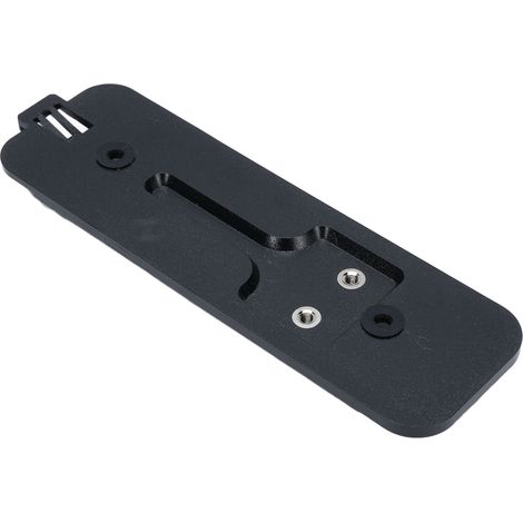 Plaque arrière de sonnette de remplacement standard, support fixation 2 trous en aluminium avec clé et vis (1/5)
