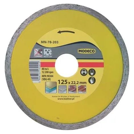 Disque diamant modeco mars 230 mm coupe humide (1/3)
