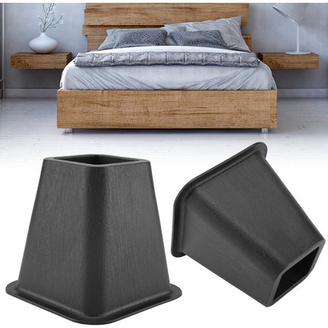 Coussin rehausseur pour repose-pieds de canapé, 4 pièces dans un paquet, exclusivité entrepôt à l'étranger - lit, table et rehausseur de canapé peu encombrants (noir) (1/5)