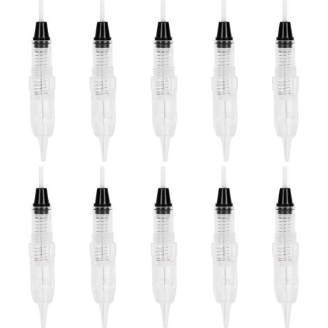 Aiguilles de tatouage 10 pièces pour microblading, sourcils et eye-liner, machine à tatouer, pointe unique. (1/5)