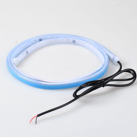 (1 pièce) Bande lumineuse LED d'avertissement d'ouverture de portière de voiture 120 cm, lampe décorative de bienvenue, accessoire de sécurité anti-collision arrière, éclairage pour véhicule 12 V (1/4)