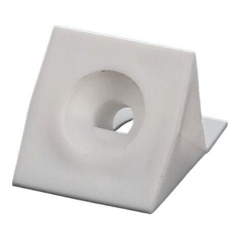Coin d'Assemblage à Ailettes en Plastique Blanc (pour Tiroir) (1/2)