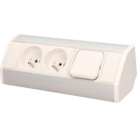 Presa per mobili 2x250V, interruttore OR-GM-9002/W-G (1/5)