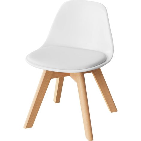 WOLTU Sedia Bambini Sediolina da Tavolo Poltroncina Bimbi Piccola per Cameretta Bianco (1/5)